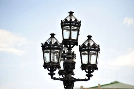 lantern on the streetの写真素材