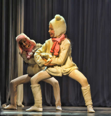 Dancing childrenのeditorial素材