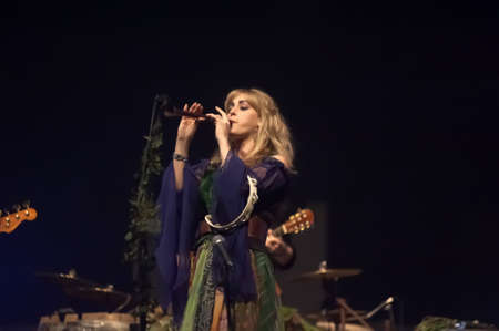 Blackmore s Night - folk-rock band, founded in 1997 by former guitarist Â«Deep PurpleÂ» and Â«RainbowÂ» Ritchie Blackmore and Candice Nightのeditorial素材