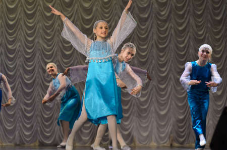 Russian children s dance groupのeditorial素材