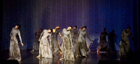 Performance of theatrical dance group, Russia, St  Petersburg のeditorial素材