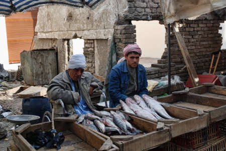 traders in the market of Egyptのeditorial素材