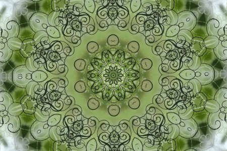 green circular pattern