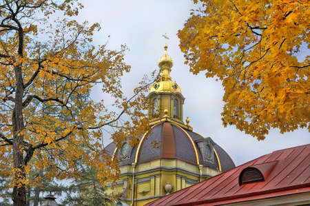 Russian Orthodox church in Peter and Paul fortress, St  Petersburg, Russia
