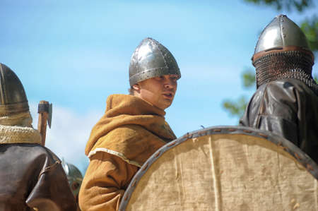 The battle with spearsのeditorial素材