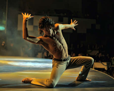 Male ballet performanceのeditorial素材