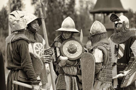 Festival of Military History connoisseurs and lovers of the Middle Agesのeditorial素材