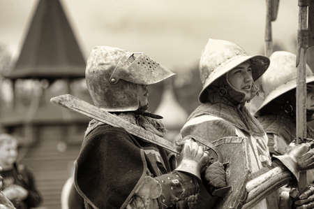 Festival of Military History connoisseurs and lovers of the Middle Agesのeditorial素材