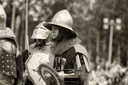 Festival of Military History connoisseurs and lovers of the Middle Agesのeditorial素材