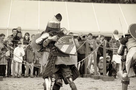 Festival of Military History connoisseurs and lovers of the Middle Agesのeditorial素材