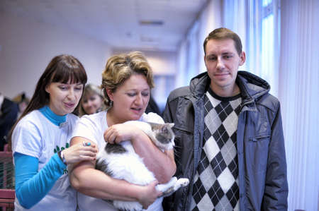 The Way Home - show the distribution of animal shelter Rzhevka, St  Petersburg, Russia のeditorial素材