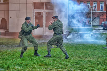 Demonstration performance of marines