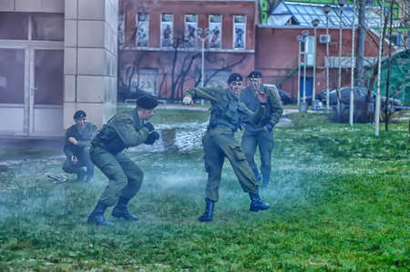 Demonstration performance of marines