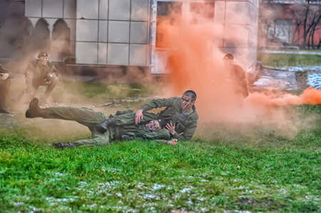 Russian marines demonstration performance