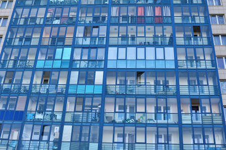 Facade of a modern apartment buildingのeditorial素材