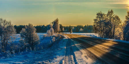 Snowy landscapeの写真素材
