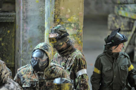 paintball playersのeditorial素材