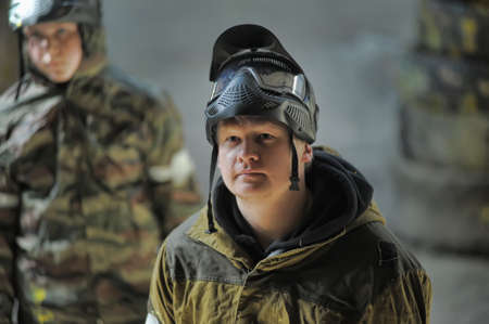 paintball playersのeditorial素材