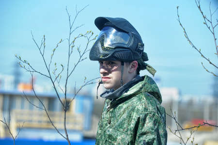 paintball playersのeditorial素材