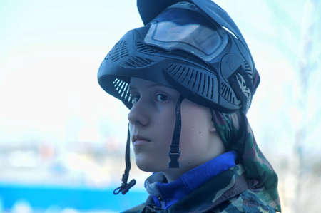 paintball playersのeditorial素材