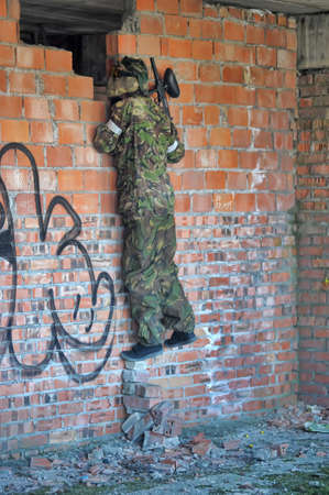 paintball playersのeditorial素材