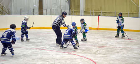 Children playing hockeyのeditorial素材