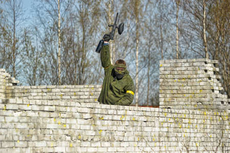 Paintball playersのeditorial素材