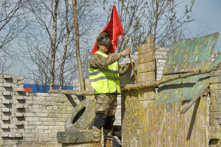 Paintball playersのeditorial素材