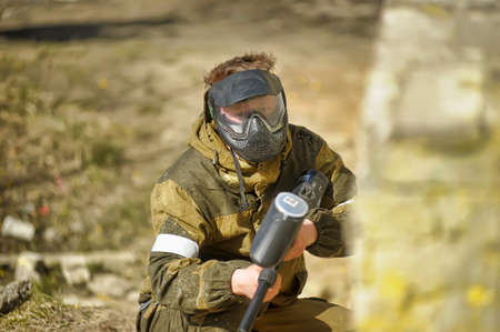 Paintball playersのeditorial素材