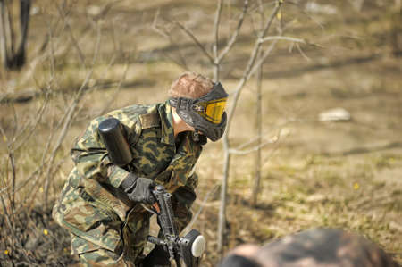 paintball playersのeditorial素材