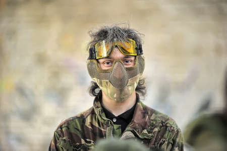 paintball playersのeditorial素材