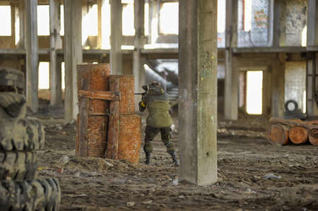 paintball playersのeditorial素材