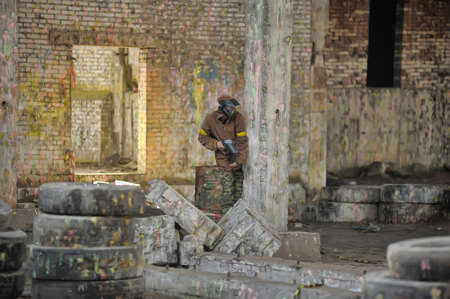 Paintball playersのeditorial素材