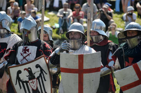 Knights in armorのeditorial素材