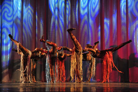 Oriental dance on stage のeditorial素材