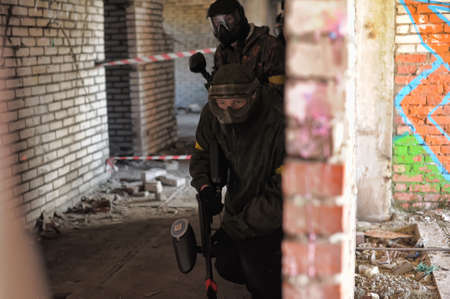 paintball gameのeditorial素材