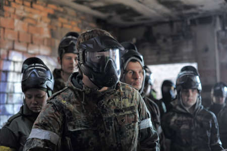 Paintball playersのeditorial素材