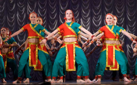 Indian  dance - festival for children and youth dance groups, St  Petersburg, Russia