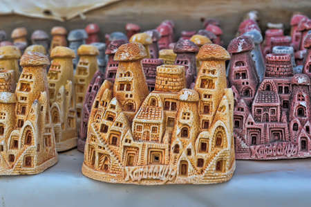Homemade house souvenirs in Cappadocia, Turkey.の写真素材