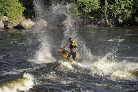 Dives Man on jet-skiのeditorial素材