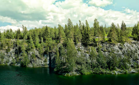 Mountain park Ruskealaの写真素材