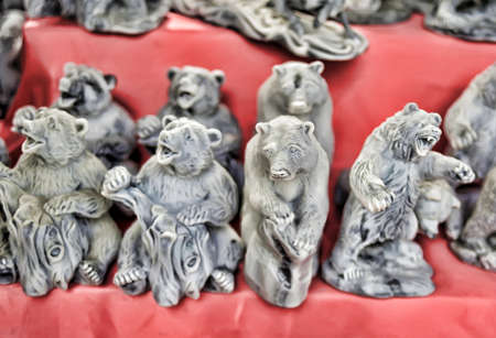 Karelian souvenirs - statuette bears stoneの写真素材