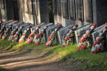 Cemetery of soviet soldiers that died in freeing.