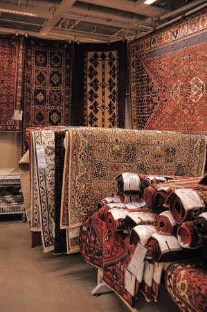 Carpets in storeのeditorial素材