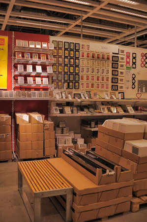 Inside Ikea store in Petersburg, Russia.のeditorial素材