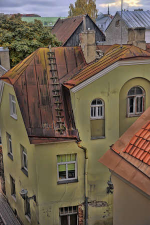Tallinn Estonia Rooftopsの写真素材