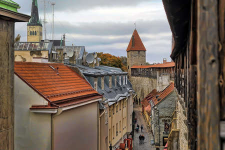 Tallinn Estonia Rooftopsのeditorial素材