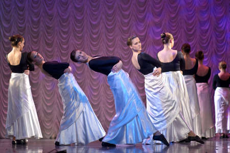 Dance performance on stage, Festival of children\\のeditorial素材