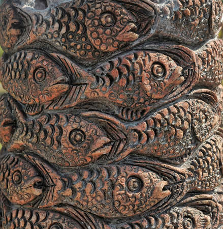 wooden fish ornament