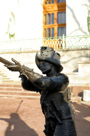 Tsarskoe Selo, Night watch - a sculptural composition on the painting by Rembrandt